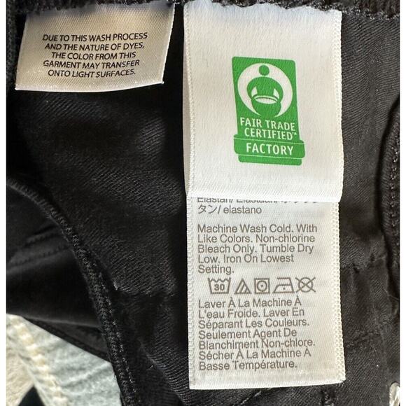 Reimagined by J. Crew Black Denim Jeans Size 31P Vintage Slim Straight Classic - Picture 6 of 7